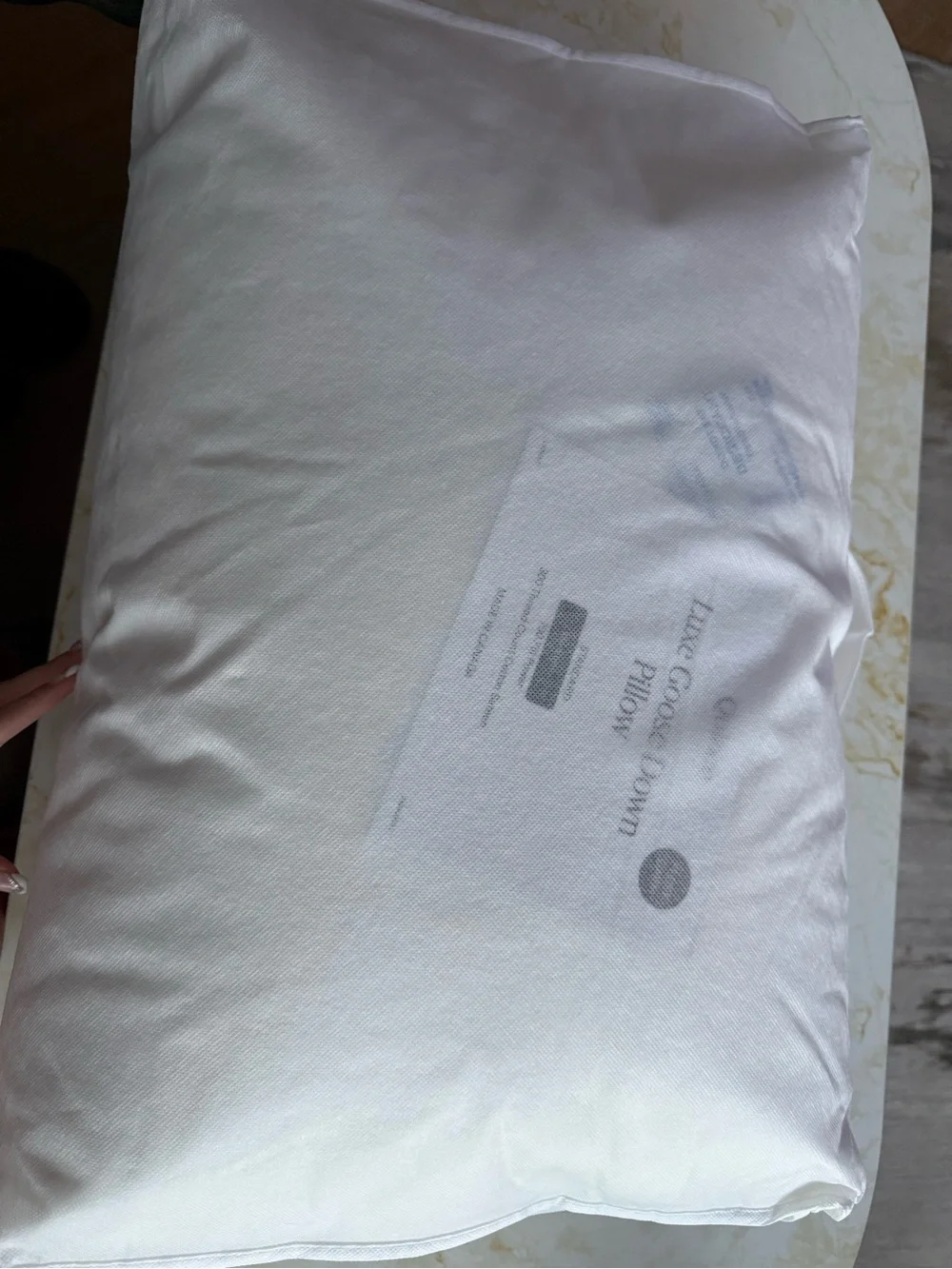 NWT 2 Quince Luxe Goose Down Medium Standard Size Pillows 20”X26” Bundle Set
